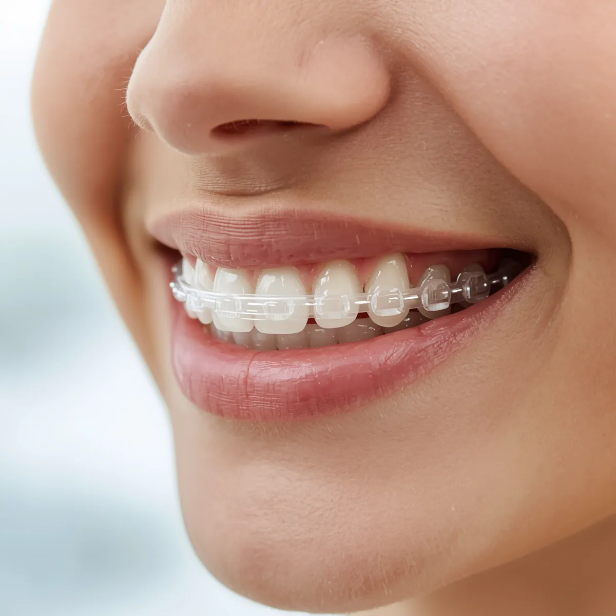 Clear retainer after Invisalign treatment showing cost-effective teeth retention at BP Smiles Orthodontics Queens